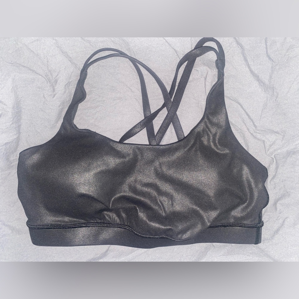 lululemon athletica Black Shimmer Energy Bra